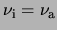 $ \ensuremath{\nu_{\rm i}}=\ensuremath{\nu_{\rm a}}$