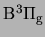 $ {{\rm B}^3\Pi_{\rm g}}$