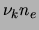 $ \nu_k\ensuremath{n_{e}}$