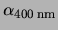 $ \alpha{_{\rm 400 nm}}$