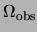 $ \Omega_{\rm obs}$