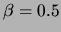 $ \beta=0.5$