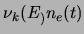 $ \nu_k(E_)\ensuremath{n_{e}}(t)$