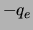 $ -q_e$